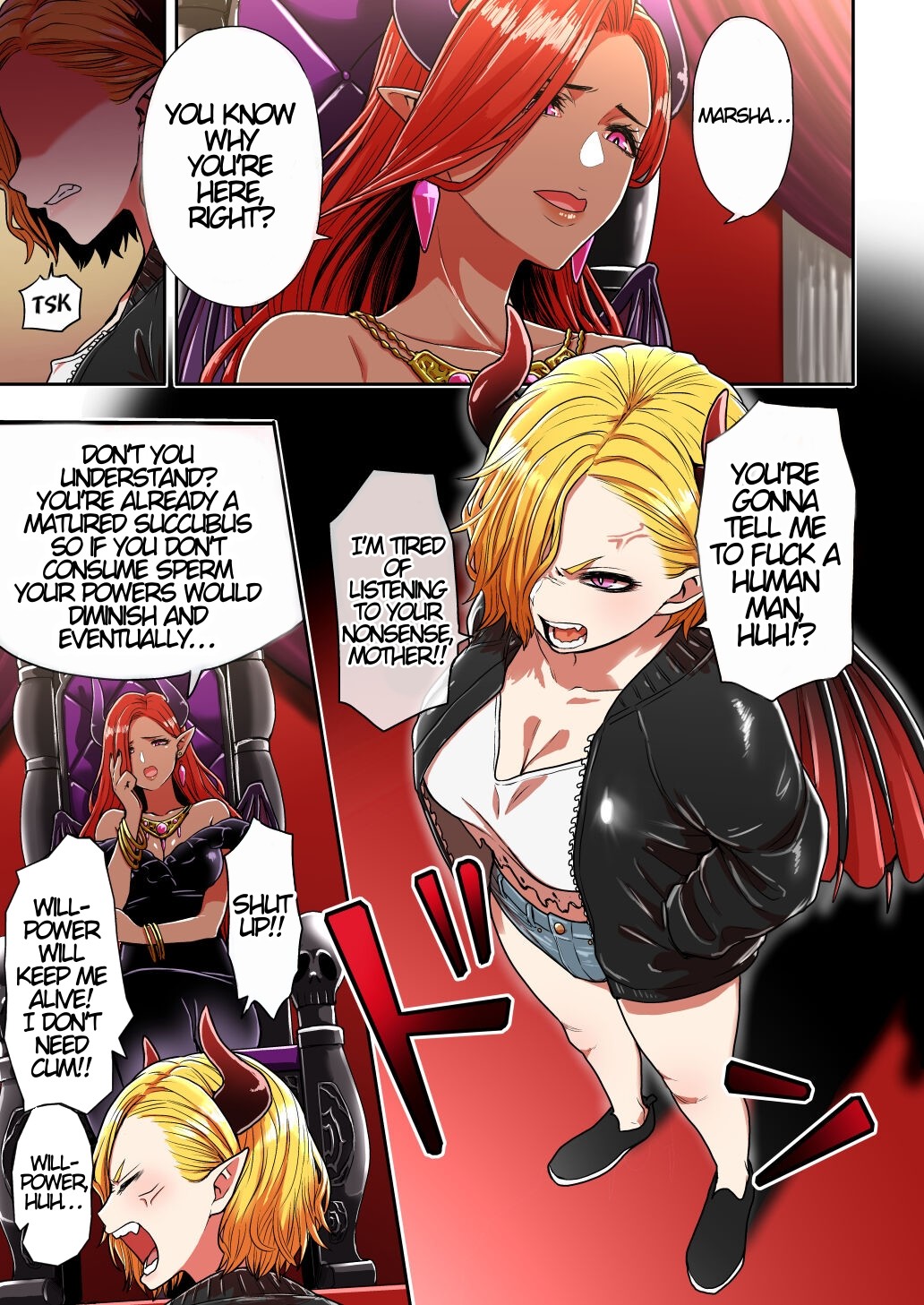 Hentai Manga Comic-Naive Delinquent Succubus Marsha-chan-Read-2